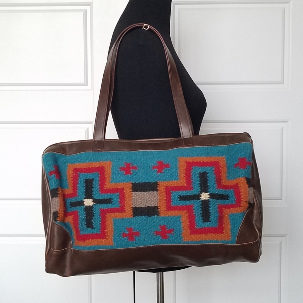 Zapotec Style Barrel  Tote